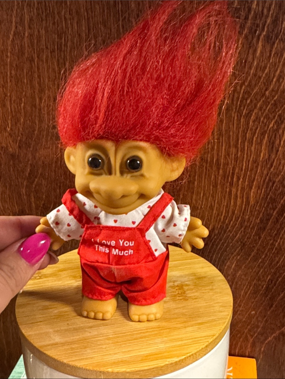 RuSS Troll Doll with Red hair and I love you this Much outfit